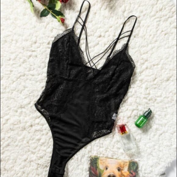 Large 1 left Black Sexy Teddy Lingerie - Picture 12 of 13